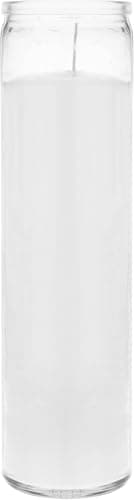 Aspen Brands Classic White Devotional Candles, Set of 6, 8-INCHES Tall