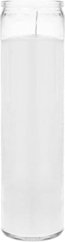 Aspen Brands Classic White Devotional Candles, Set of 6, 8-INCHES Tall