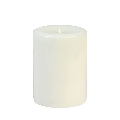 White 6 Inch Pillar Candles - Set of 4