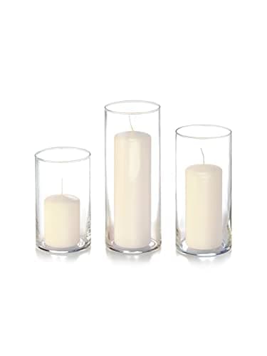 Yummi Ivory Slim Pillars & Cylinders Set of 36