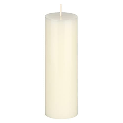 Premium Hand-Poured Unscented White Pillar Candle, 2" x 6" - Home Décor Events