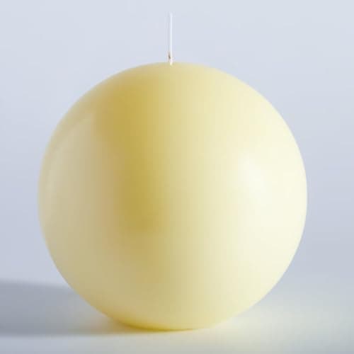 MOZEAL 6 Inch Ivory Round Pillar Candles - Elegant, Dripless, Smokeless