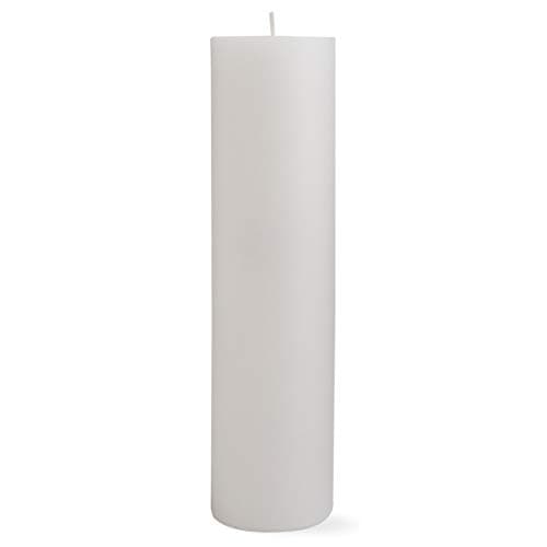 Chapel 3X12 White Pillar Unscented Paraffin Wax Candle Drip-Free 175 Hours Home Decor
