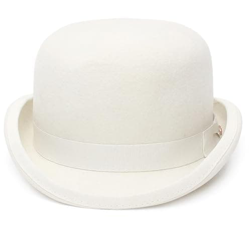 Vintage KUFptva Black Short Brim Top Hat for Adults