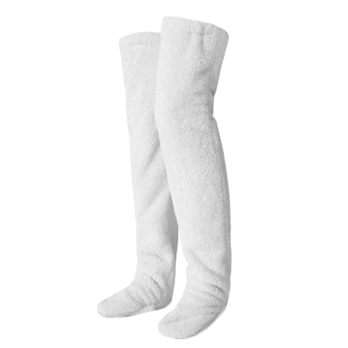 Zsedrut Winter Warm Over Knee Long Socks for Women Sleeping Leg Warmers