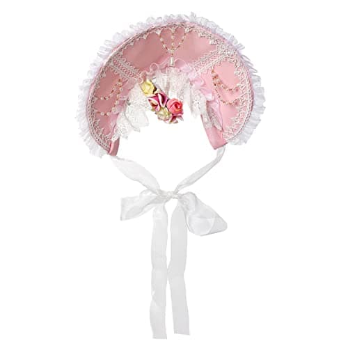 COSDREAMER Victorian Lace Flowers Sun Hat for Girls & Women
