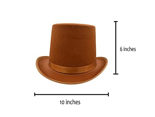 Nicky Bigs Steampunk Top Hat & Bowtie Costumes Accessory Set