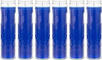 Aspen Brands Classic White Devotional Candles, Set of 6, 8-INCHES Tall