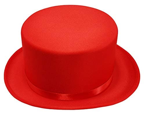 Nicky Bigs Novelties Satin Costume Top Hat for Adults Prom Tuxedo Formal Events