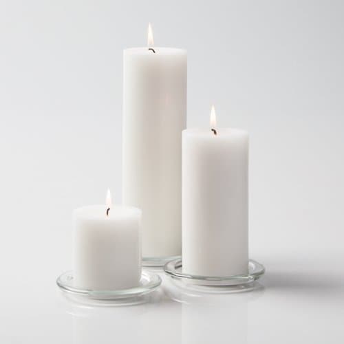 36 Black Pillar Candles for Richland Customers