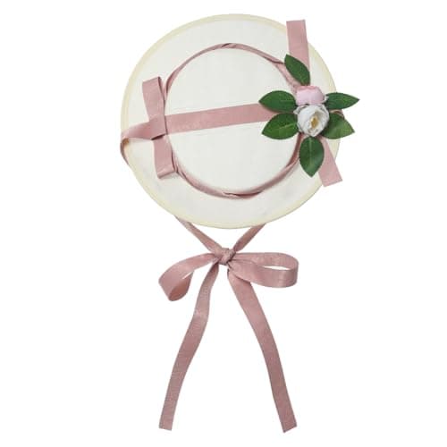 COSDREAMER Victorian Floral Flat Hat for Women and Girls