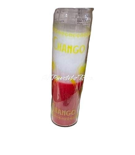 Orisha Chango 7 Day 2 Color Unscented Glass Candle