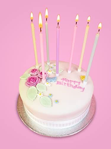 Talking Tables 16-Pack 10cm Pastel Birthday Candles