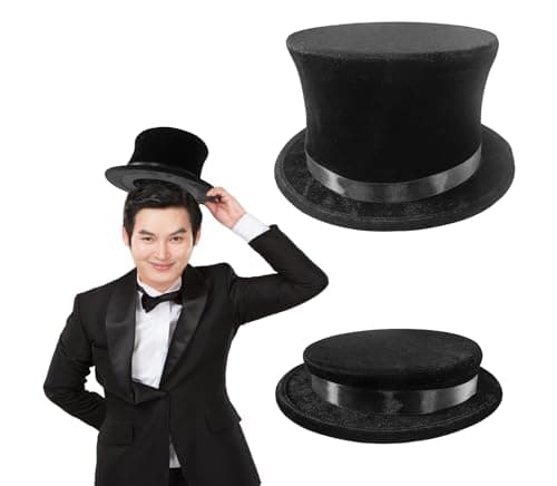 Nicky Bigs Magician Collapsible Top Hat - Dancers Brown Folding Hat