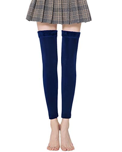 Women's Winter Over Knee Fleece-Lined Leg Warmers