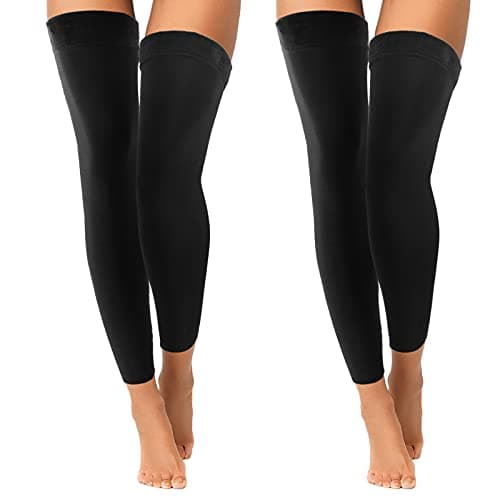 Winter Fleece Leg Warmers for Women - 2 Pairs