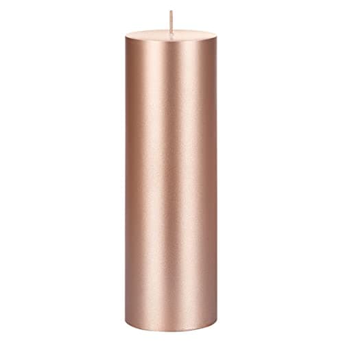 Hand Poured 3" x 9" Unscented White Solid Candle for Home Décor Events