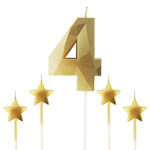 Personalized 3D Diamond Shaped Birthday Candles