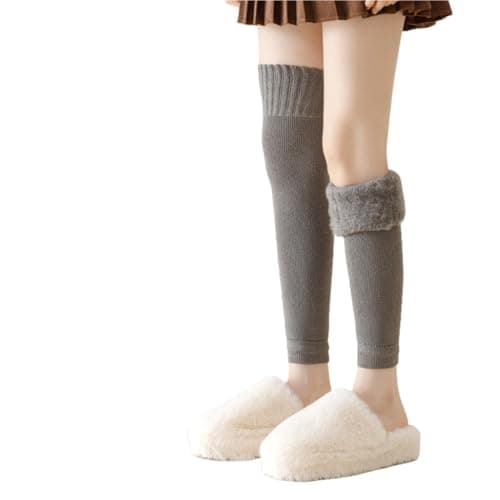 Women's Winter Fleece Lined Over Knee Leg Warmers