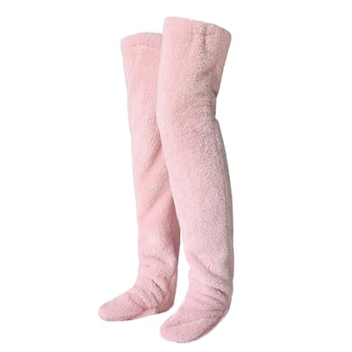 Zsedrut Winter Warm Over Knee Long Socks for Women Sleeping Leg Warmers