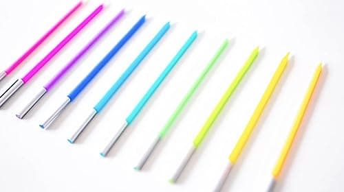 100-Count Rainbow Birthday Candles – PastelPastels, Elegant Silver Base – Perfect for Cakes, Weddings