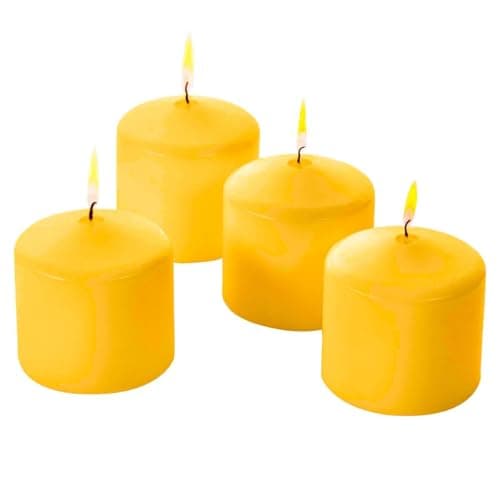 White Pillar Candles Pack of 12, 3x3 Inch, 50-Hour Burn – Dripless & Smokeless