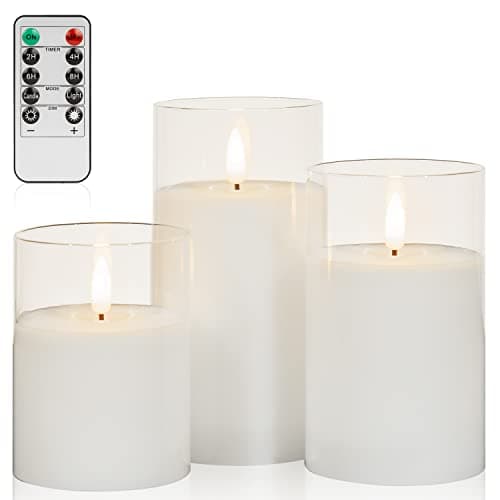 Angelloong Flickering Flameless Candles with Remote Timed Home Decor