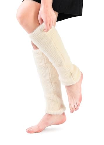 NiceACSRise Long Wool Knit Leg Warmers for Women - Ballet, Ice Skating & Dance