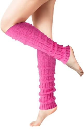 Winter Leg Warmers for Women - Ribbed Knit Boot Socks