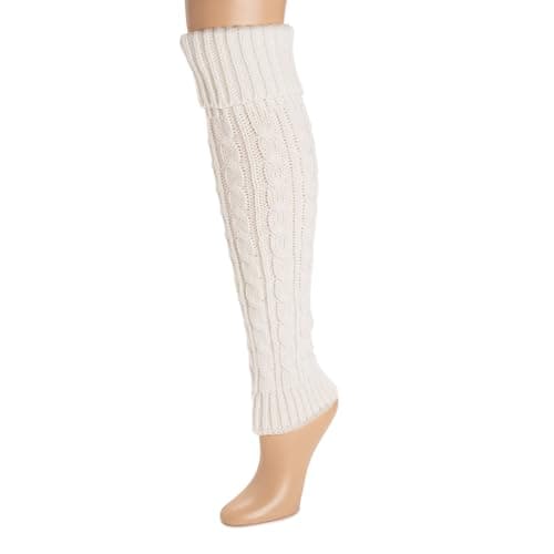 MUK LUKS Women's Tall Cabled Leg Warmereurs;lijk