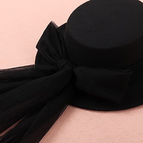COSDREAMER Black & White Gothic Steampunk Top Hat for Party