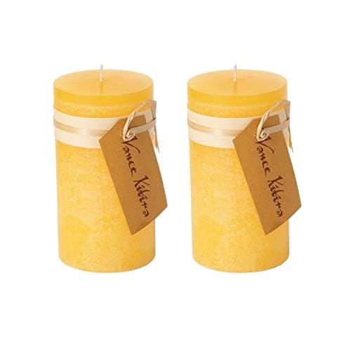 Sullivans Vance Kitira 6-Inch Off-White Unscented Pillar Candles Set of 2