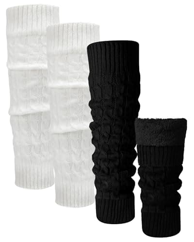 Winter Fleece Lined Leg Warmers for Women - Skating/Walking