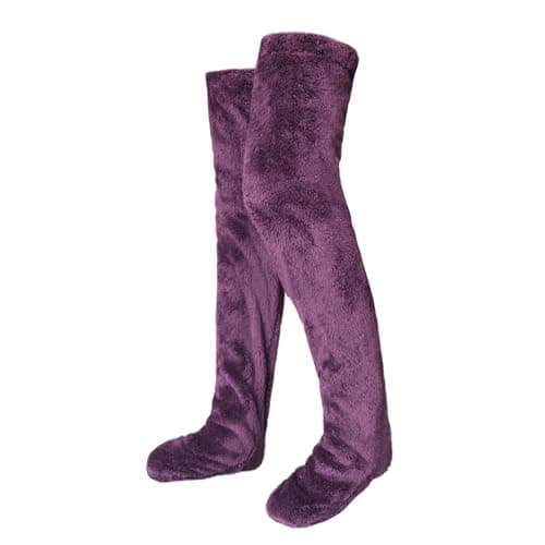 Zsedrut Winter Warm Over Knee Long Socks for Women Sleeping Leg Warmers