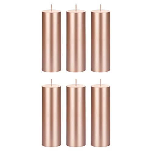 Premium Hand-Poured Unscented White Pillar Candle, 2" x 6" - Home Décor Events