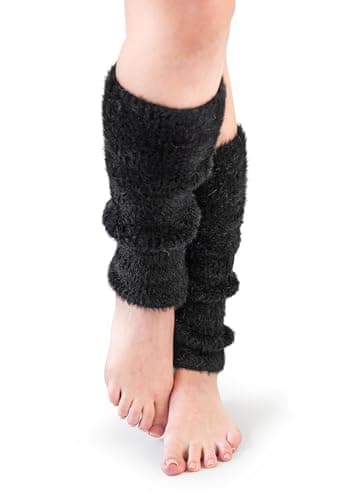NiceACSRise Long Wool Knit Leg Warmers for Women - Ballet, Ice Skating & Dance