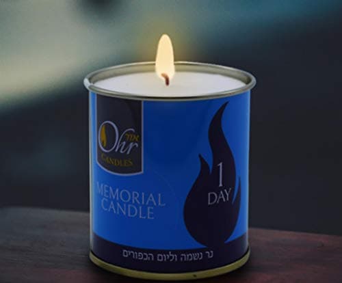 24-Hour Kosher Yahrzeit Candle for Memorial Day (Pack of 48)