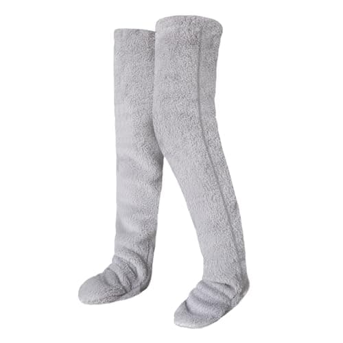 Zsedrut Winter Warm Over Knee Long Socks for Women Sleeping Leg Warmers