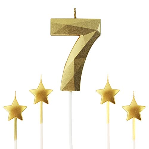 Personalized 3D Diamond Shaped Birthday Candles