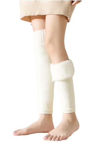 Women's Winter Fleece Lined Over Knee Leg Warmers