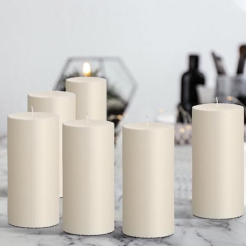 Minimalist Decorative Candles Column for Bedroom Wedding (White)