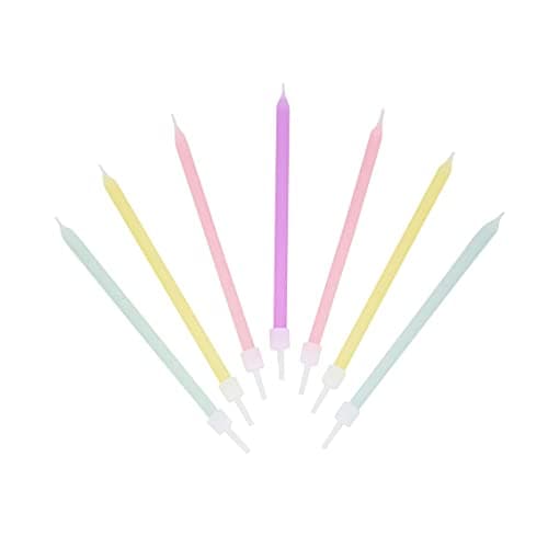 Talking Tables 16-Pack 10cm Pastel Birthday Candles