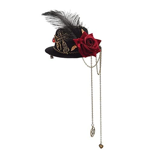GRACEART Steampunk Mini Top Hat for Women's Costumes
