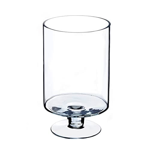 CYS EXCEL Glass Hurricane Pillar Candle Holder, Multiple Size Choices