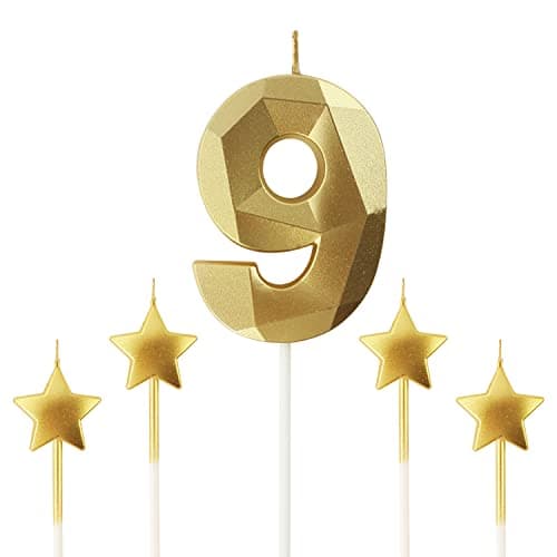 Personalized 3D Diamond Shaped Birthday Candles