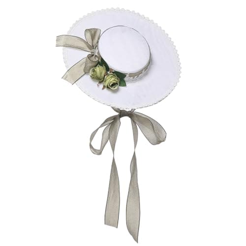 COSDREAMER Victorian Floral Flat Hat for Women and Girls