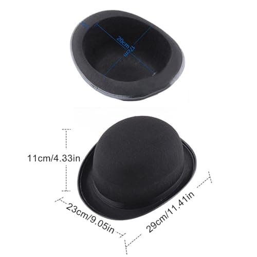 Victorian Black Top Hat - Felt Halloween Costume Accessory