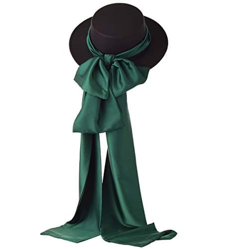 COSDREAMER Victorian Tea Party Sun Hat with Wide Ribbons