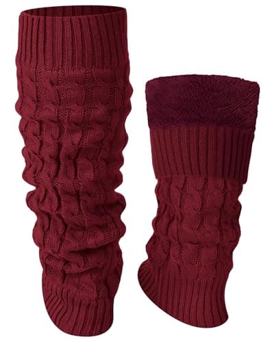Shihanee Women's Fleece Lined Leg Warmers for Everyday Wear and Skating