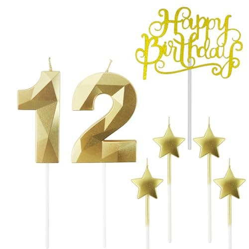 Personalized 3D Diamond Shaped Birthday Candles